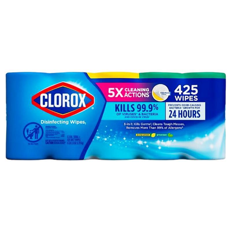 85CT CLOROX DISIN WIPE LEMON/FRESH-10