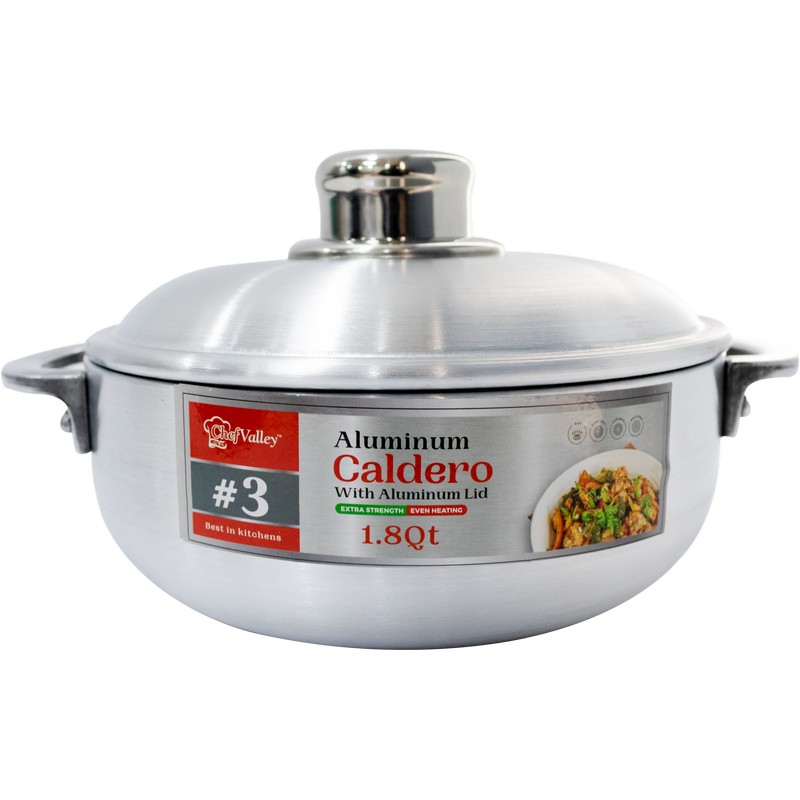 ALUMINIUM CALDERO £ 3 WID ALU LID - 6