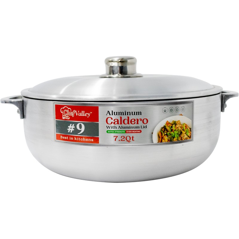 ALUMINIUM CALDERO £ 9 WID ALU LID - 6