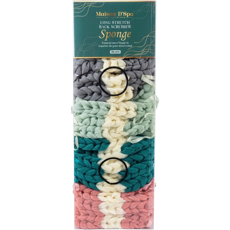 LONG STRETCH BACK SCRUBBER SPONGE PVC DRUM - 96