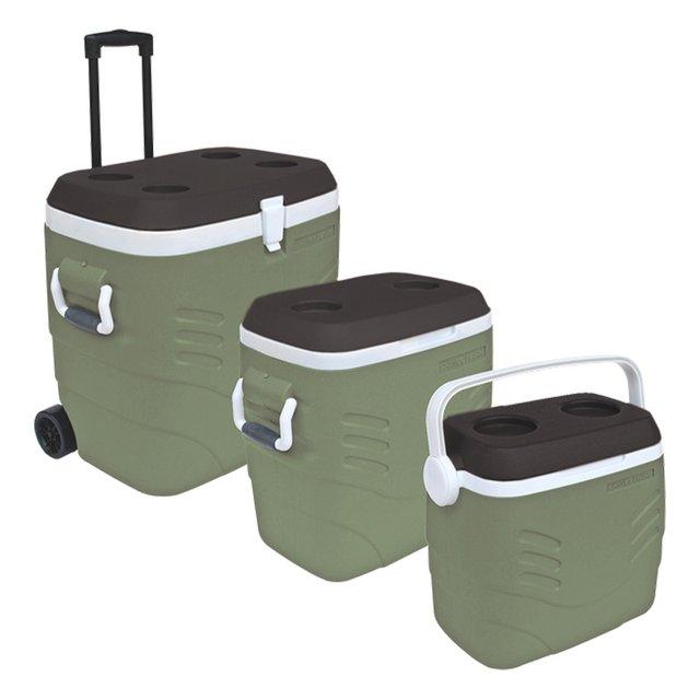 41L, 20L, 8L ICE BOX COMBO SET OF 3 PCS KHAKI GREEN-1