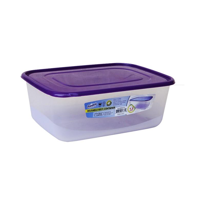 152oz / 4500ML RECTANGULAR COLORFUL FOOD CONTAINER -48